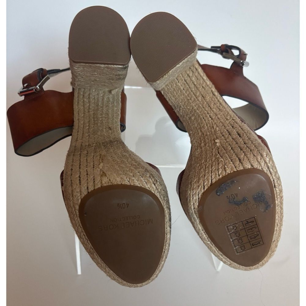 Michael Kors  Collection Summer
Leather Jute Sandal Size 10.5~ Like New - Picture 7 of 11